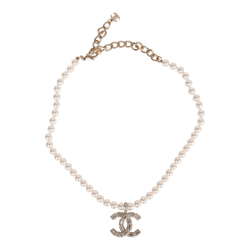 Vintage Chanel Gold Plated Triple Chain CC Necklace – Madison Avenue Couture