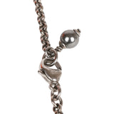 Chanel Iridescent Crystal Ruthenium CC Pendant Necklace