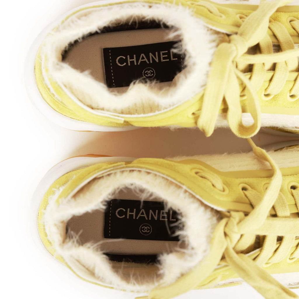 Chanel Yellow Suede Sneakers – Vintage by Misty
