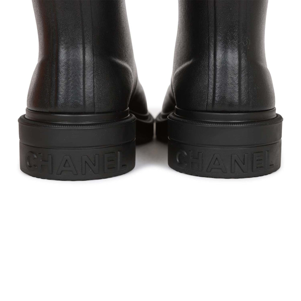Chanel boots est. £400 - £600 Stock Photo - Alamy