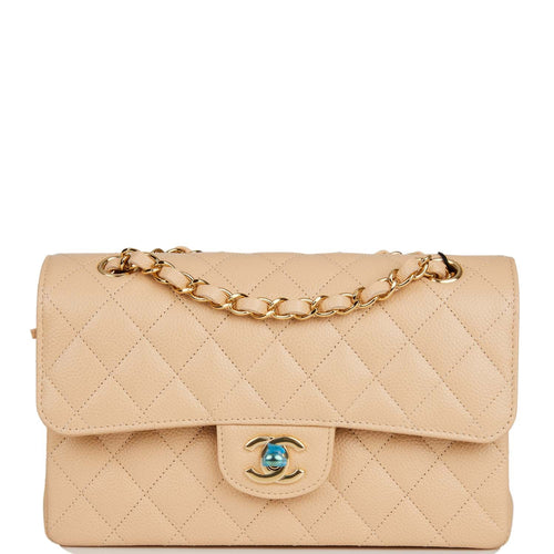 Chanel - Authenticated Statement Handbag - Leather Beige Plain for Women, Very Good Condition