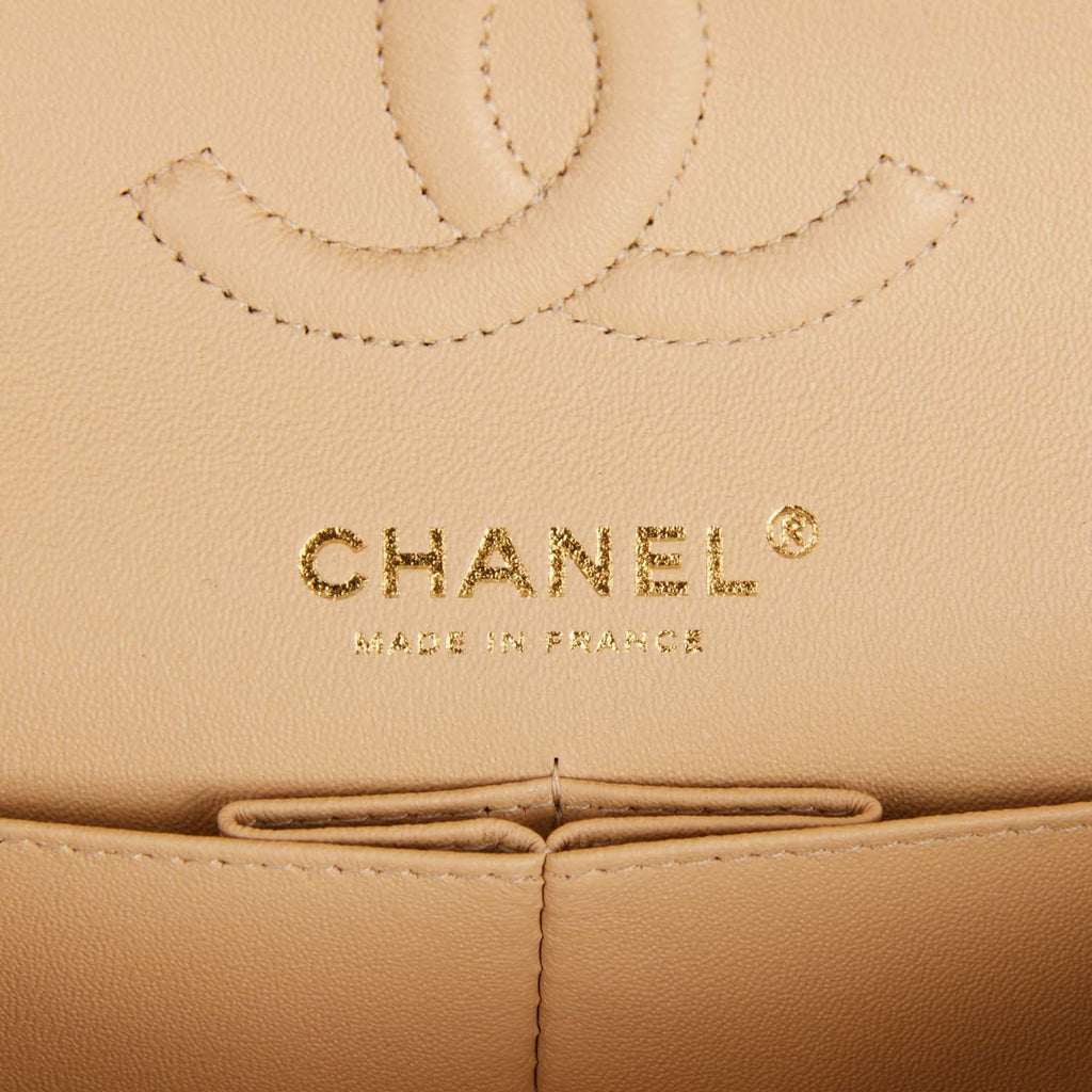 Chanel Classic Small, Beige Clair Caviar with Gold Hardware, New in Box  WA001