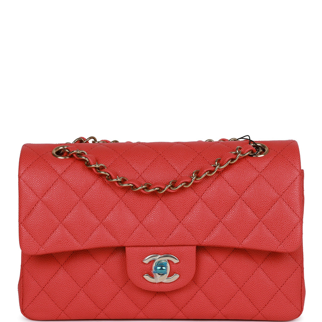 red chanel mini flap handbag