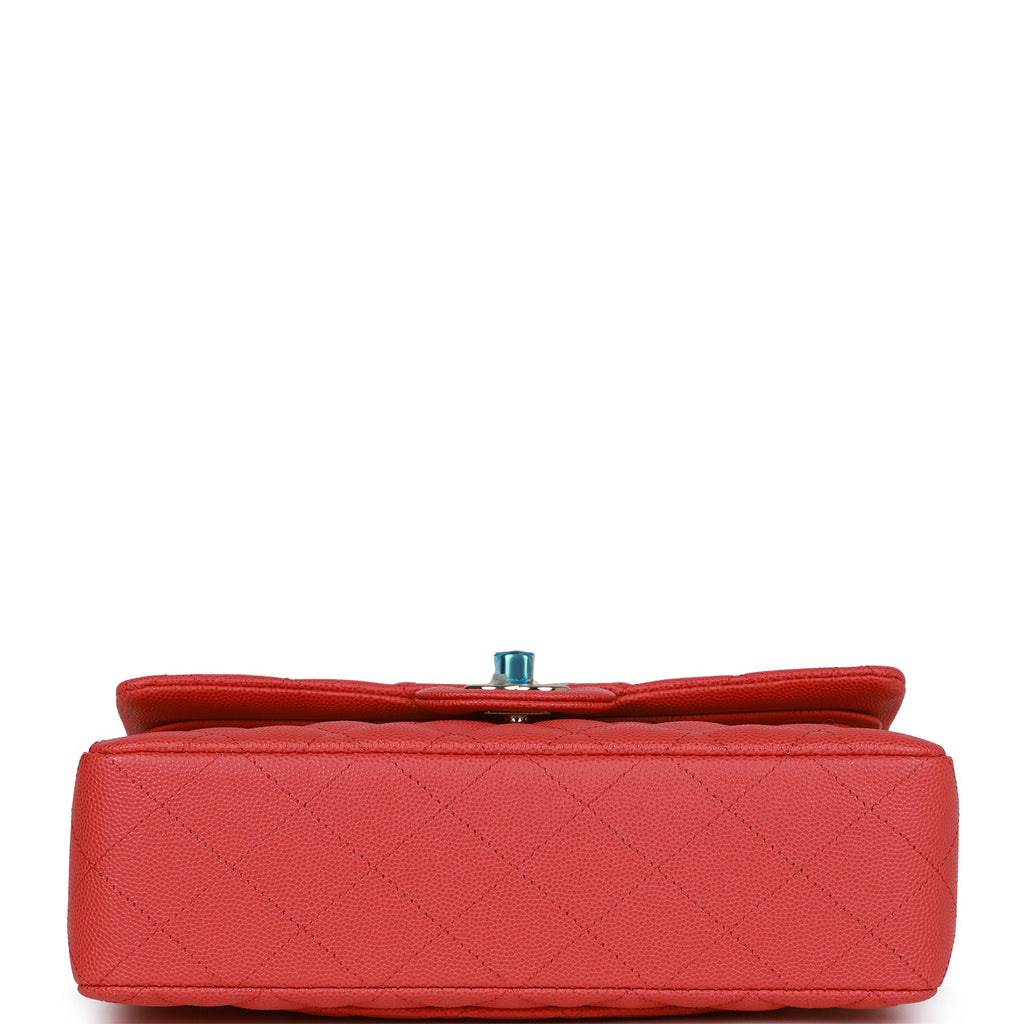 Small Classic Flap Wallet Red Leather