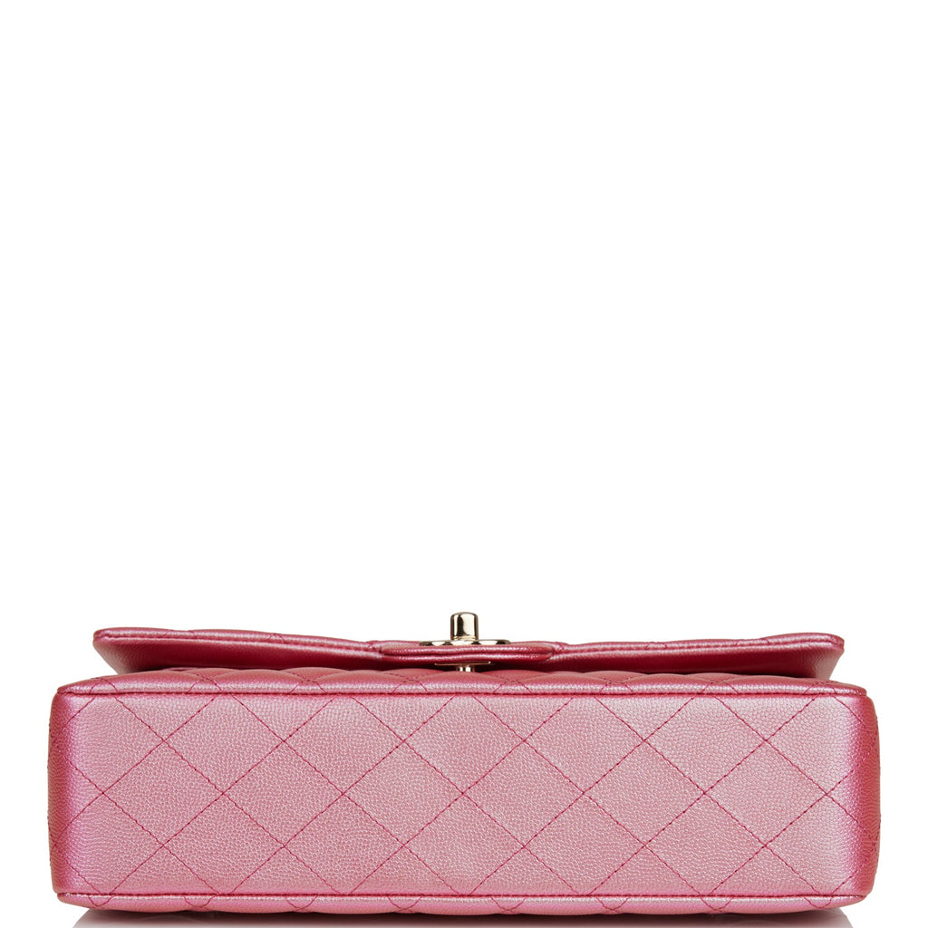 Chanel Pink Quilted Caviar Jumbo Classic Flap Silver Hardware, 2004  Available For Immediate Sale At Sotheby's