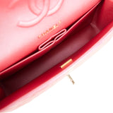 Chanel Medium Classic Double Flap Bag Rose Iridescent Caviar Light Gold Hardware