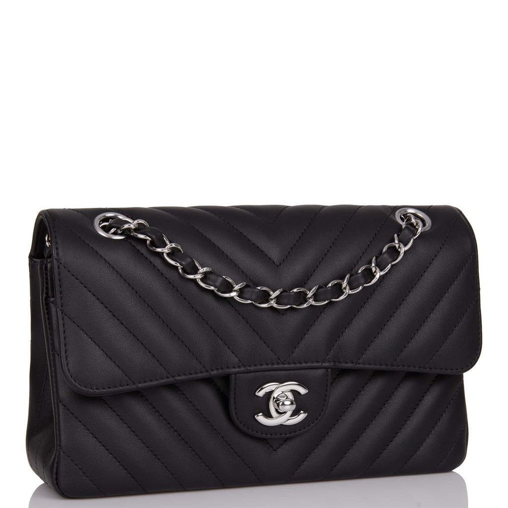 One Chanel Classic Flap Bag And Three Chevron Bags Please