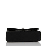 Chanel Small Classic Double Flap Black Caviar Silver Hardware