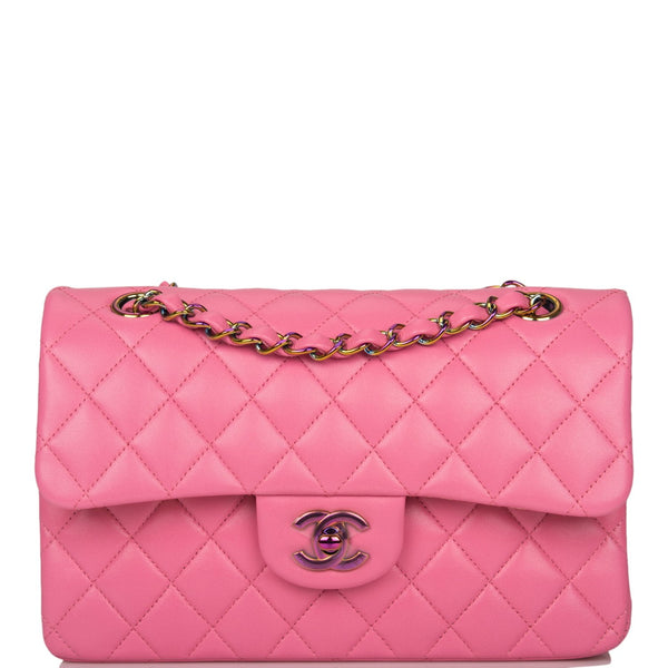 Chanel Pink Quilted Lambskin Classic Double Flap Small Q6B0101IP1011