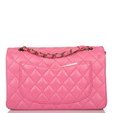 Chanel Pink Quilted Lambskin Small Classic Double Flap Bag
