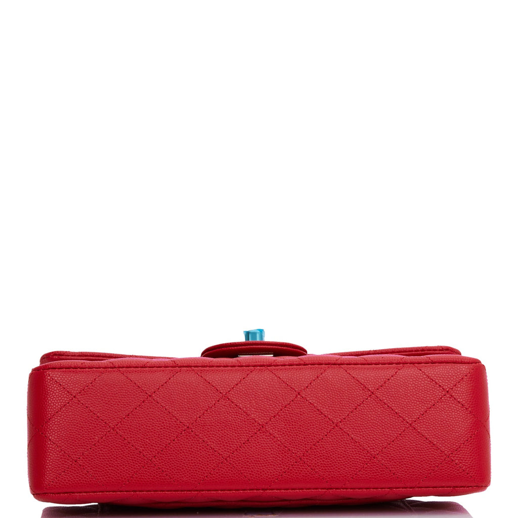 Chanel Small Classic Double Flap Red Caviar Light Gold Hardware – Madison  Avenue Couture