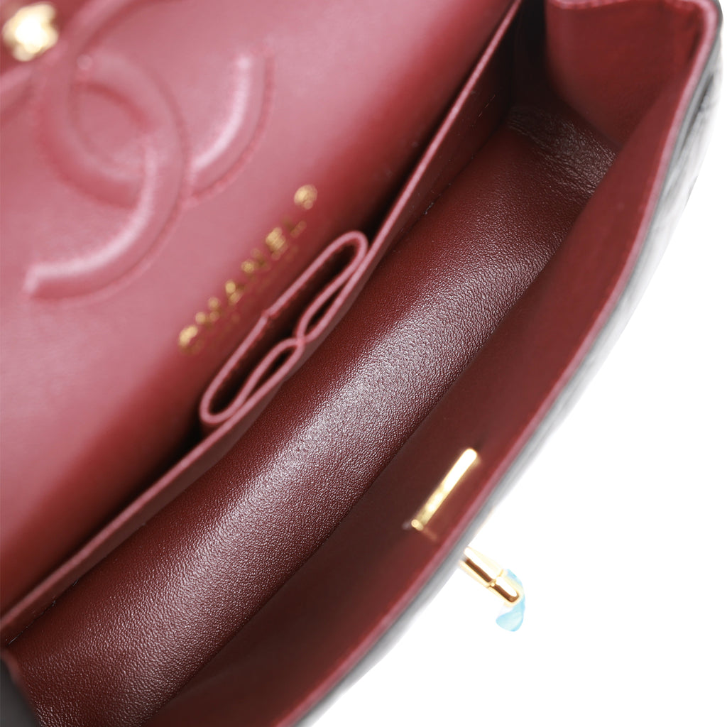 Chanel Medium Classic Handbag in Black Grained Calfskin and Gold-Tone — LSC  INC