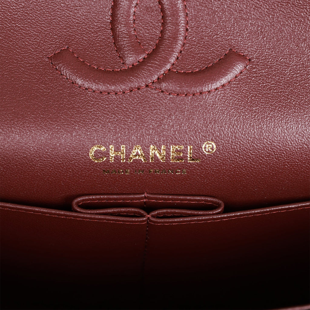Chanel Small Classic Double Flap Black Lambskin Light Gold Hardware