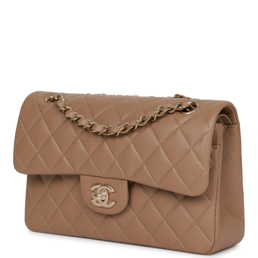 Chanel Classic Black x Beige Vertical Quilted Lambskin Small Flap Bag —  Elegante Finds
