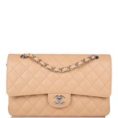 Chanel Beige Caviar Medium Double Flap