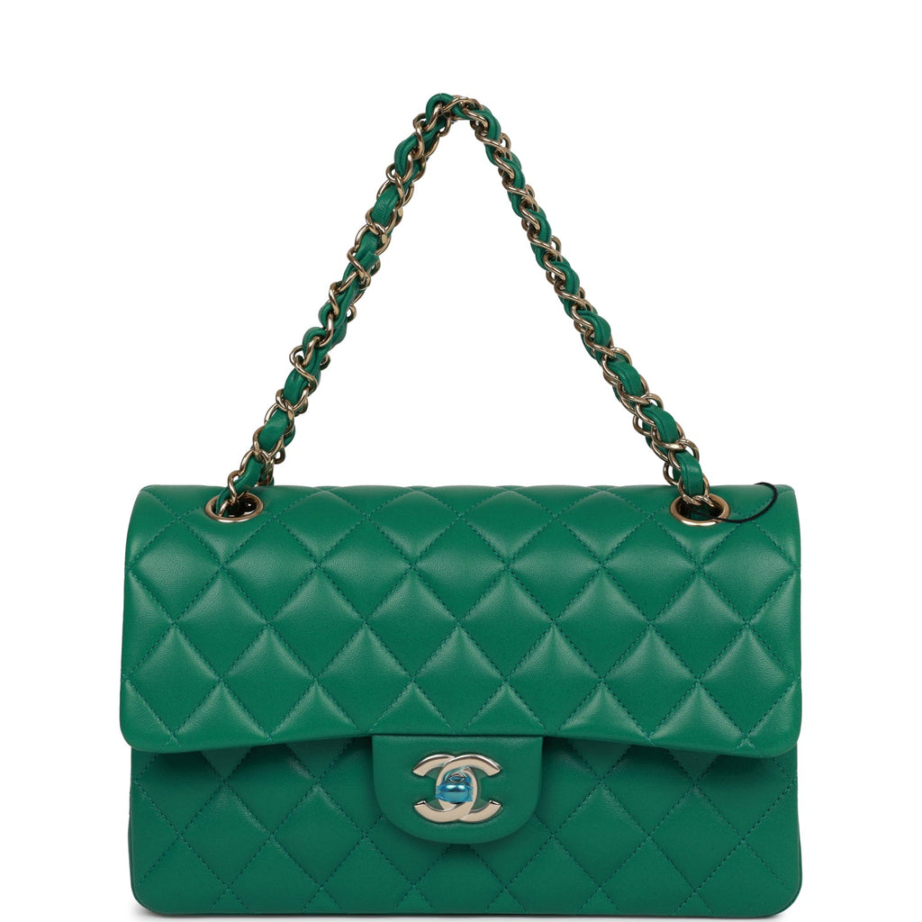Chanel Classic Jumbo Double Flap Bag Matte Light Green Alligator with  Gold-Tone Metal Hardware