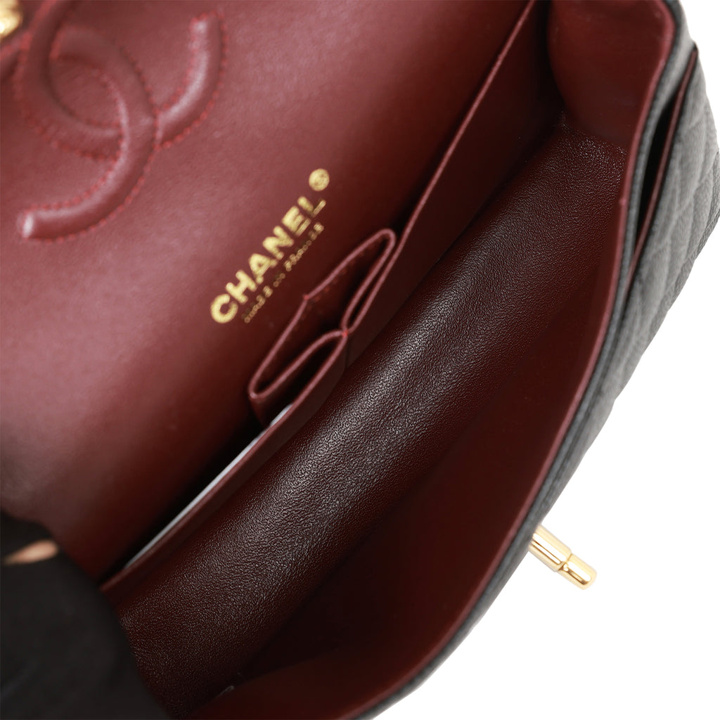 Rare CHANEL Classic Double Flap Caviar Bag Small – Vintylux