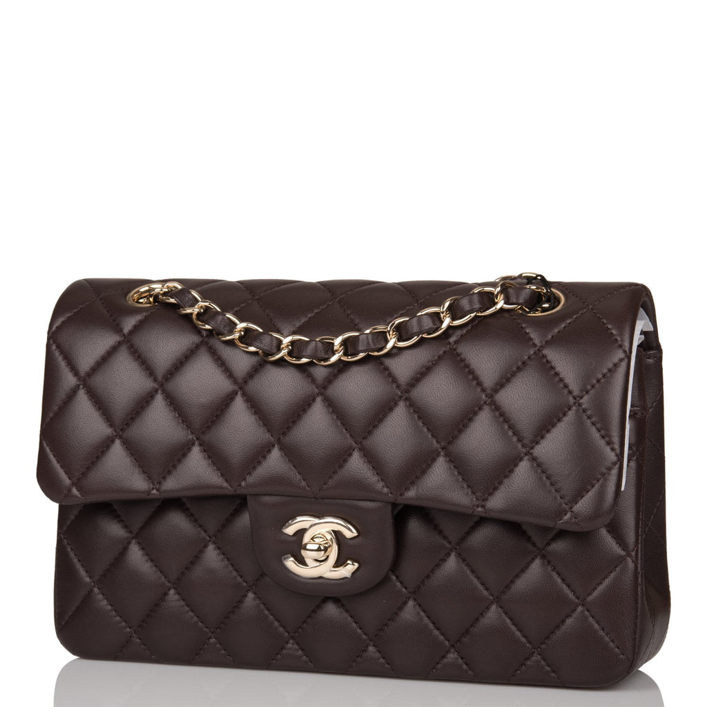 chanel brown classic flap bag
