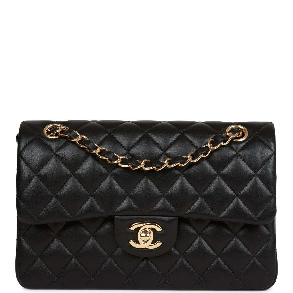 Chanel Black Quilted Lambskin Small Double Flap Bag Gold Hardware – Madison  Avenue Couture