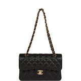 Chanel Small Classic Double Flap Black Caviar Gold Hardware