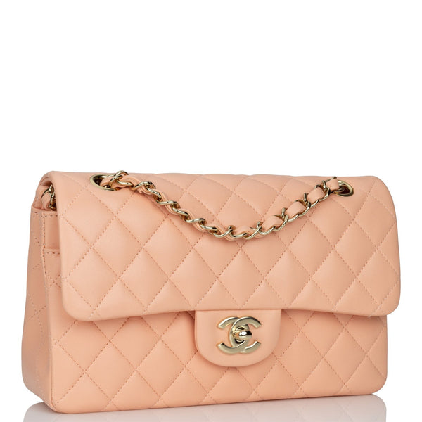 Dark Pink Quilted Lambskin Medium Classic Double Flap Bag Gold Hardware,  2016, Handbags & Accessories, The Chanel Collection, 2022