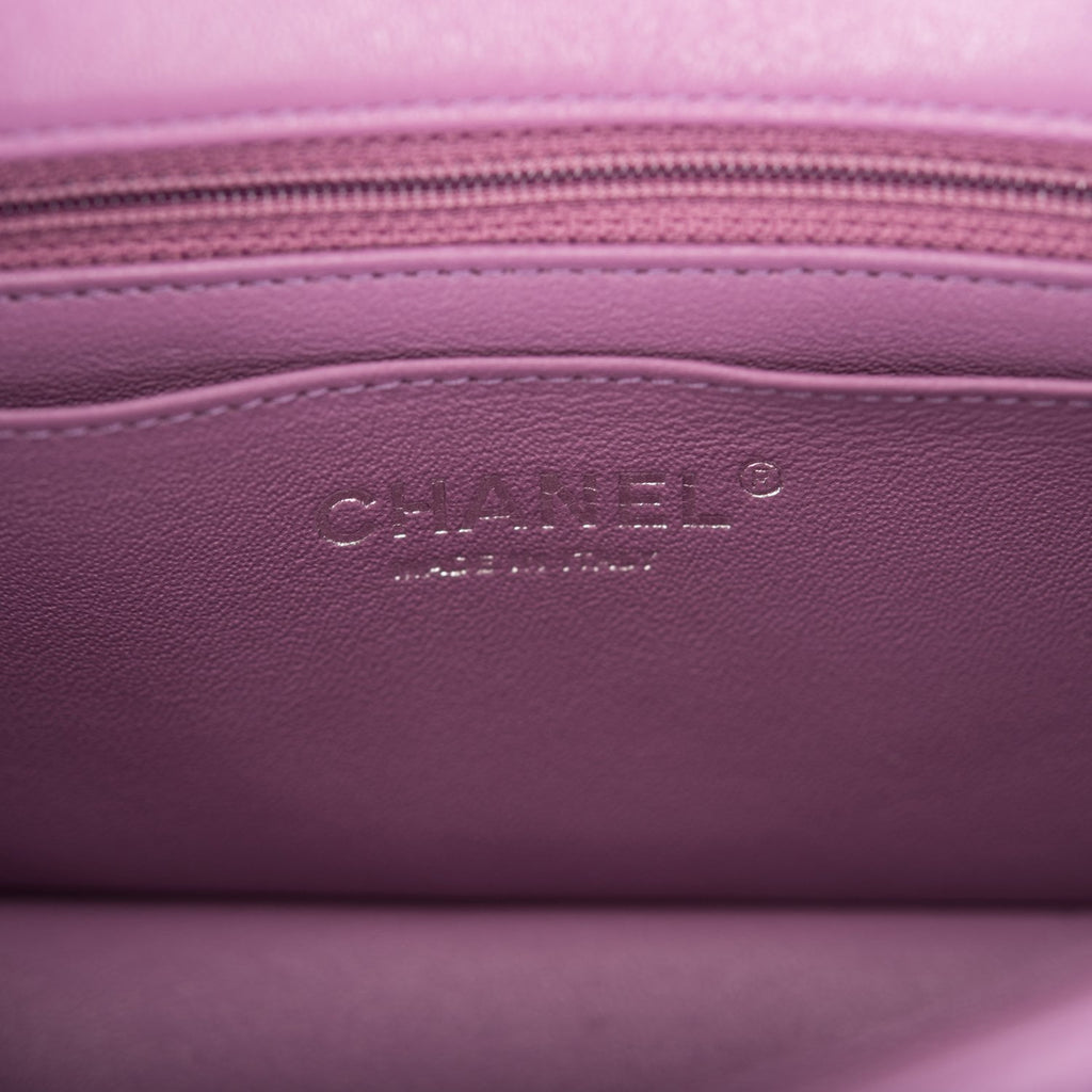 Chanel Blue Lambskin Mini Classic Flap – Jadore Couture