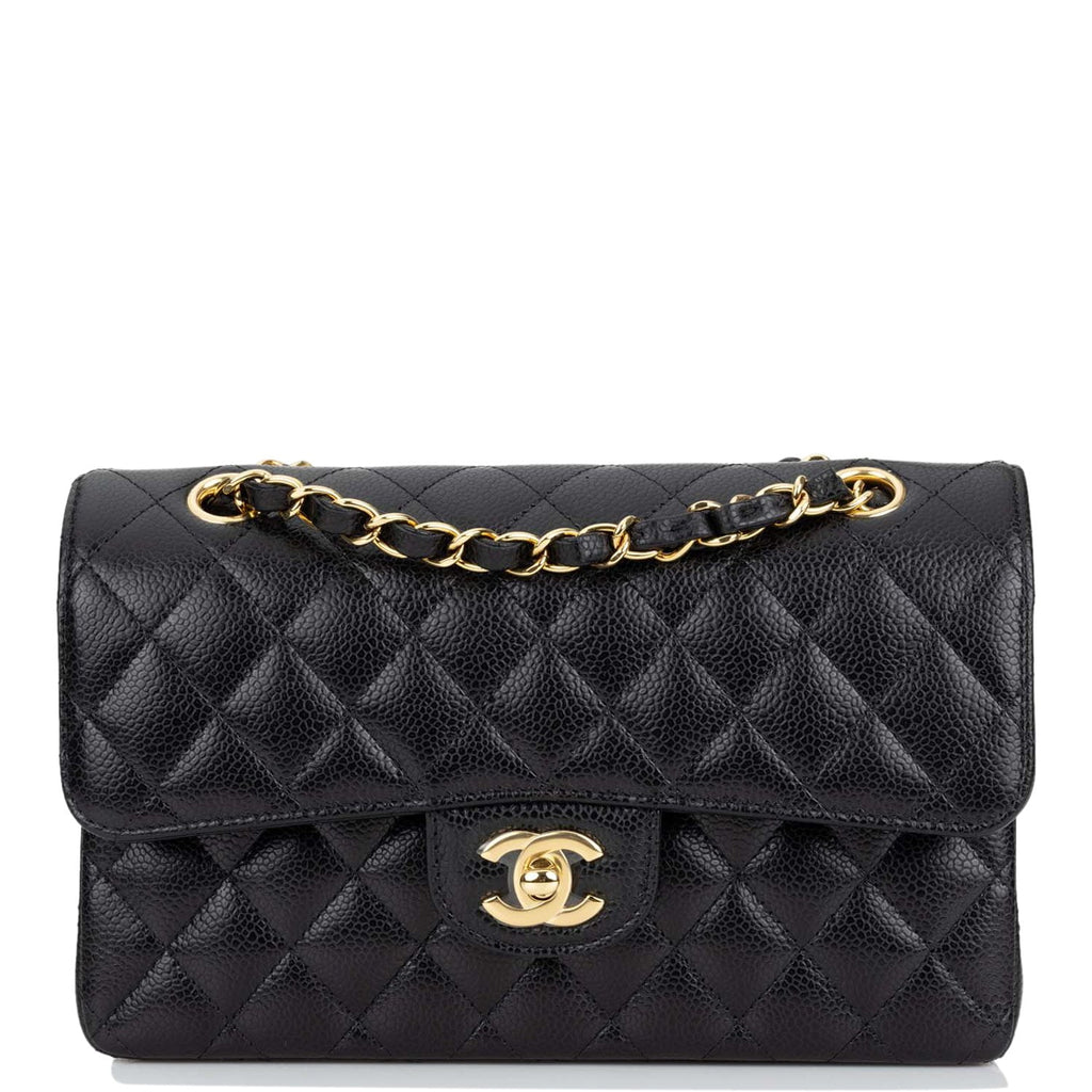 Chanel Black Caviar Classic Medium Double Flap Bag with Gold Hardware –  CCSYESPLSSG
