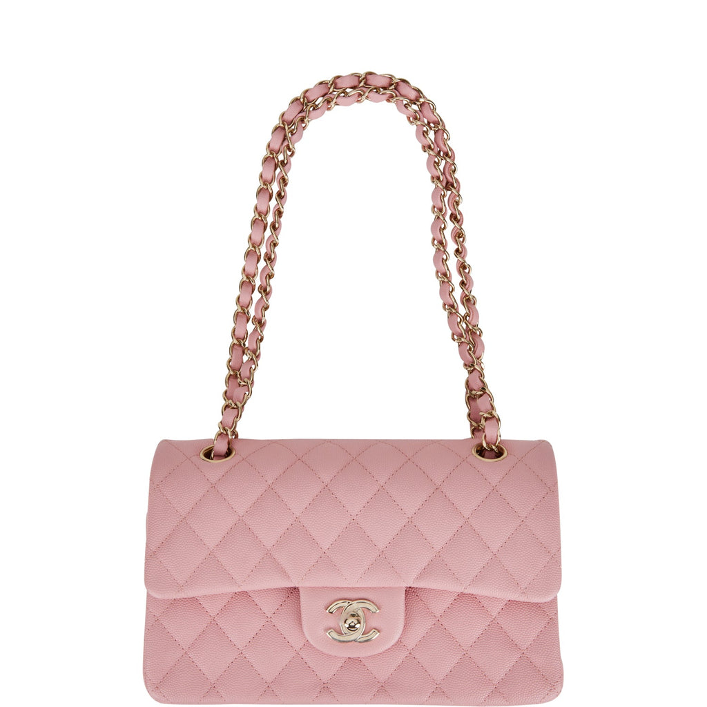 Vintage Chanel Small Flap Bag Pink Satin Gold Hardware – Madison Avenue  Couture