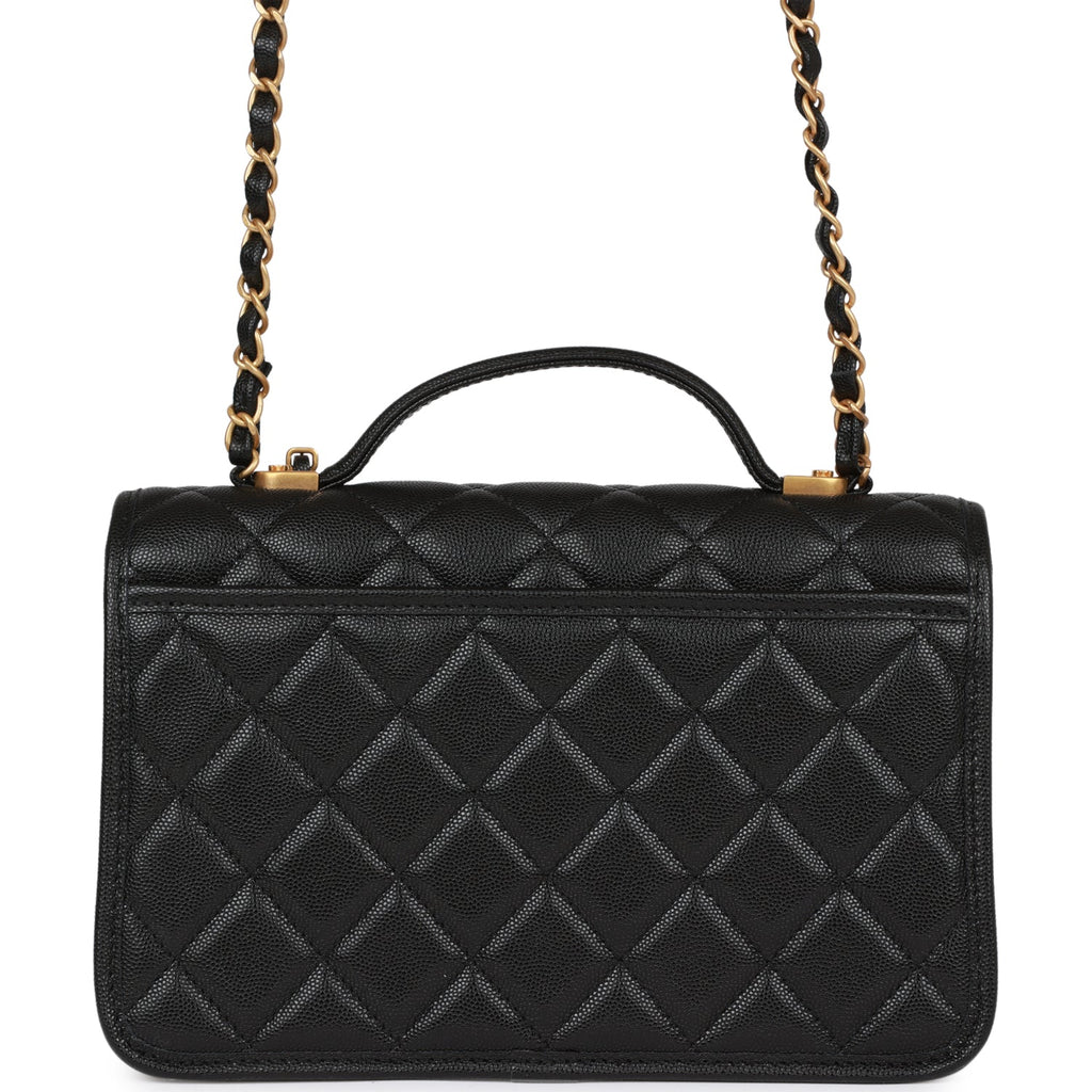 Chanel Classic Flap Black Caviar with Gold Hardware Authentic Luxury  Handbags available for rent in 2023
