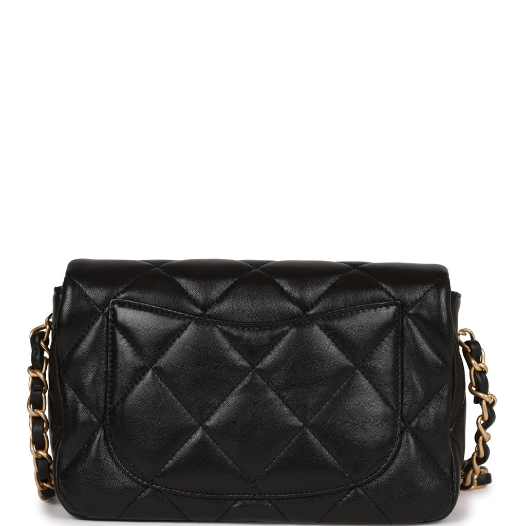 Chanel Heart Small Flap Bag Black Lambskin Antique Gold Hardware – Madison  Avenue Couture