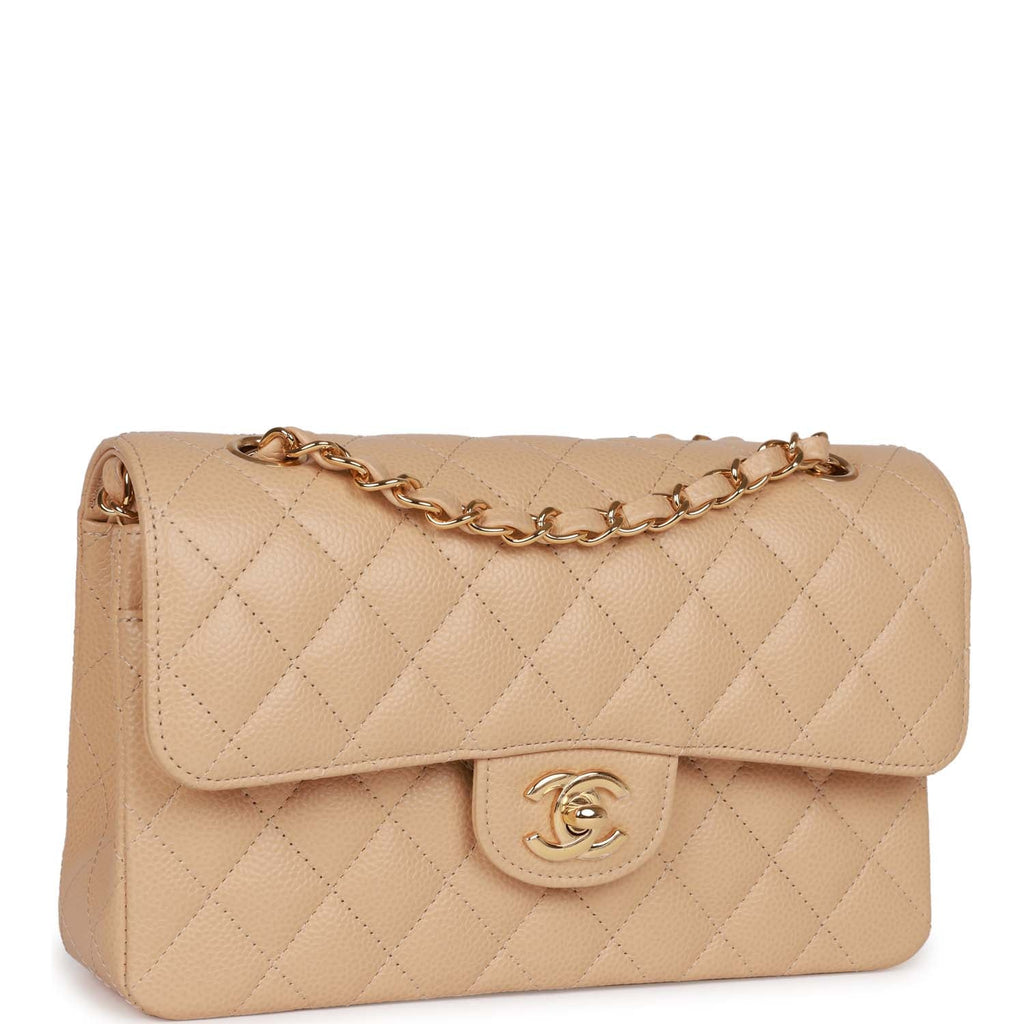 ål underkjole Bounce Chanel Small Classic Double Flap Bag Beige Caviar Gold Hardware – Madison  Avenue Couture