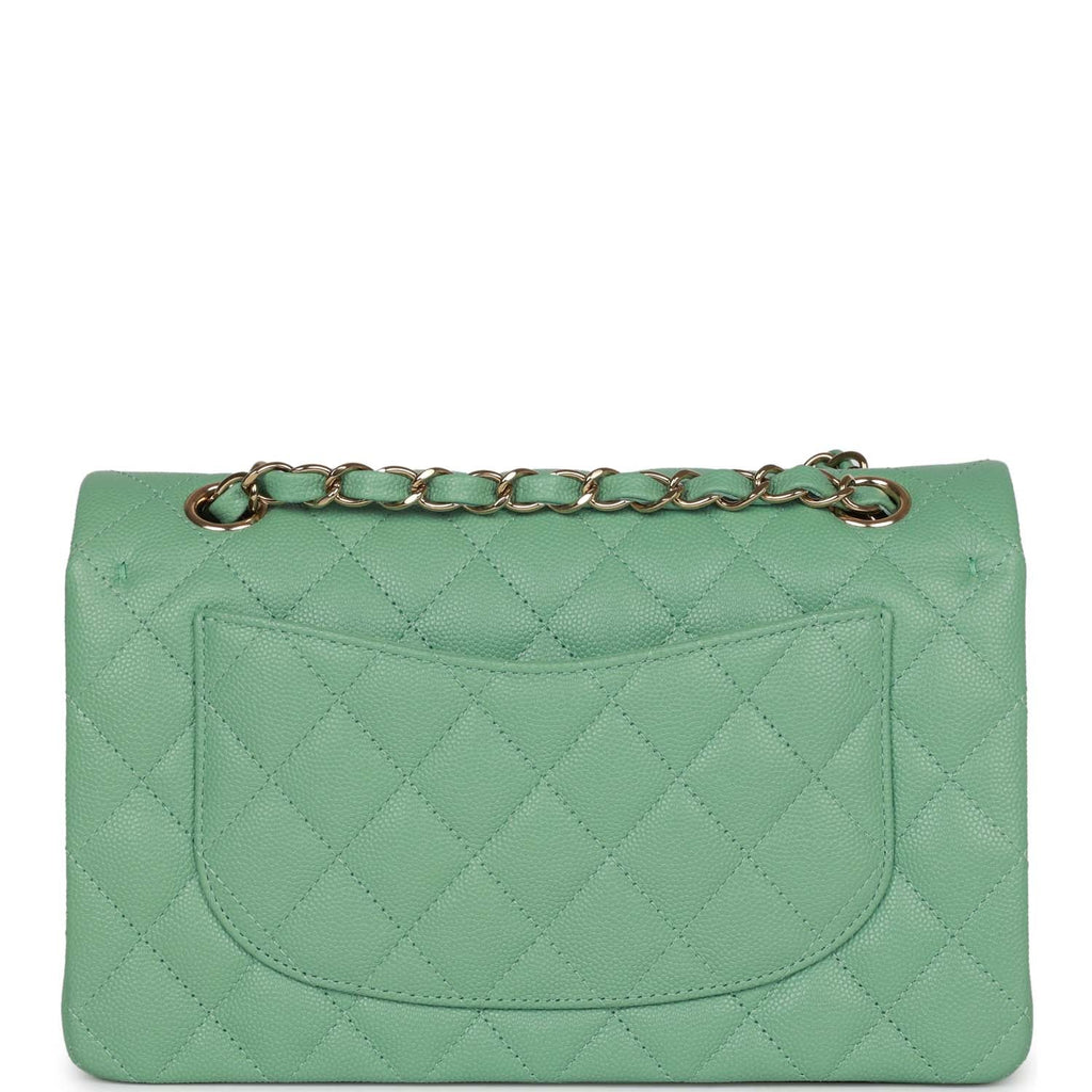 Pink, Blue and Green Caviar Quilted CC Filigree Round Crossbody Brass  Hardware