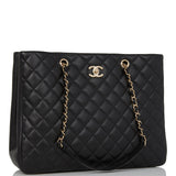 Chanel Timeless Tote Bag Black Calfskin Gold Hardware