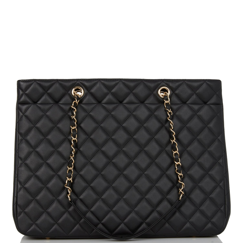 Chanel Timeless Tote Bag Black Calfskin Gold Hardware – Madison