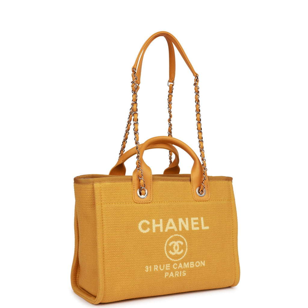 Chanel Deauville Small/Medium with Handles and Pouch, Beige with Light Gold  Hardware, New in Dustbag - Julia Rose Boston