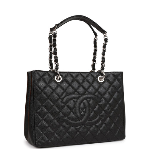 Chanel Chanel GST Pink Quilted Caviar Leather Large Grand Shopping