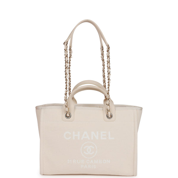 Chanel Small Deauville Shopping Bag Dark Yellow Boucle Light Gold Hard –  Madison Avenue Couture