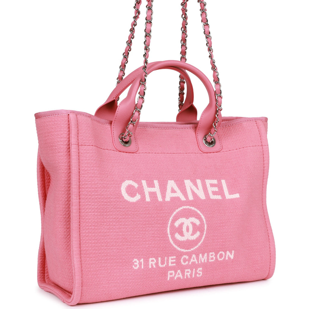 Deauville tweed tote Chanel Pink in Tweed - 28776929