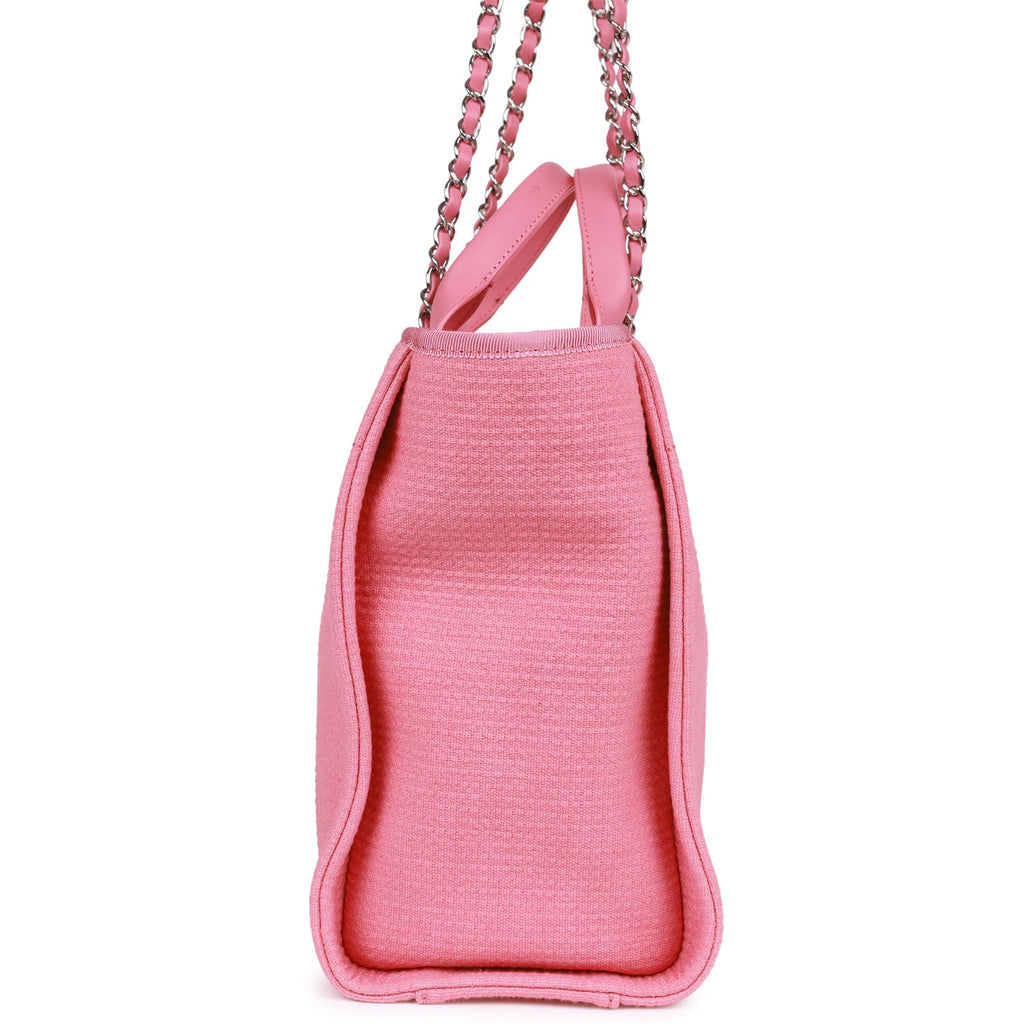 hot pink chanel tote bag