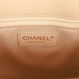 Pre-owned Chanel Grand Shopping Tote (GST) Beige Caviar Gold Hardware