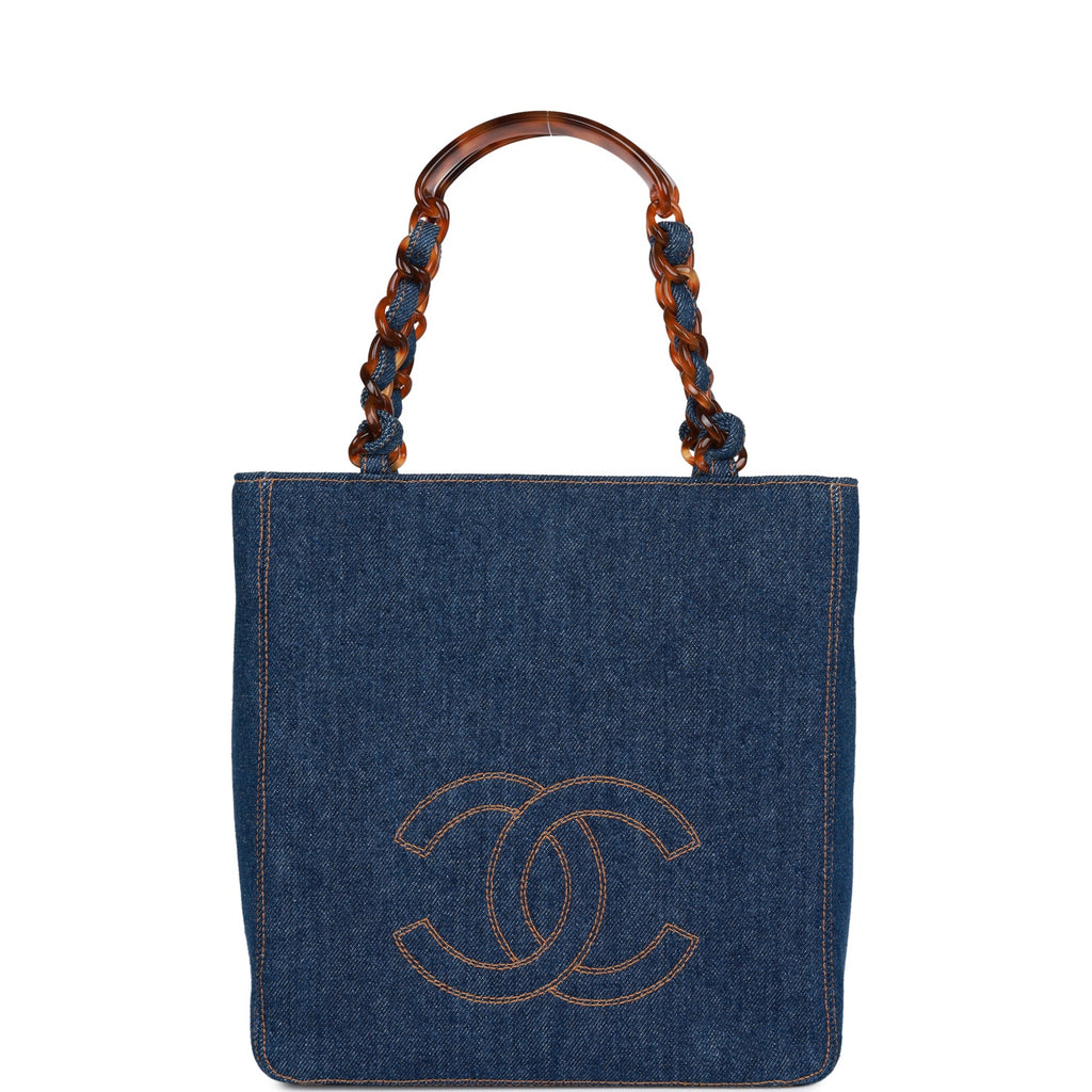 Chanel Vintage CC Denim Tote Bag – Madison Avenue Couture