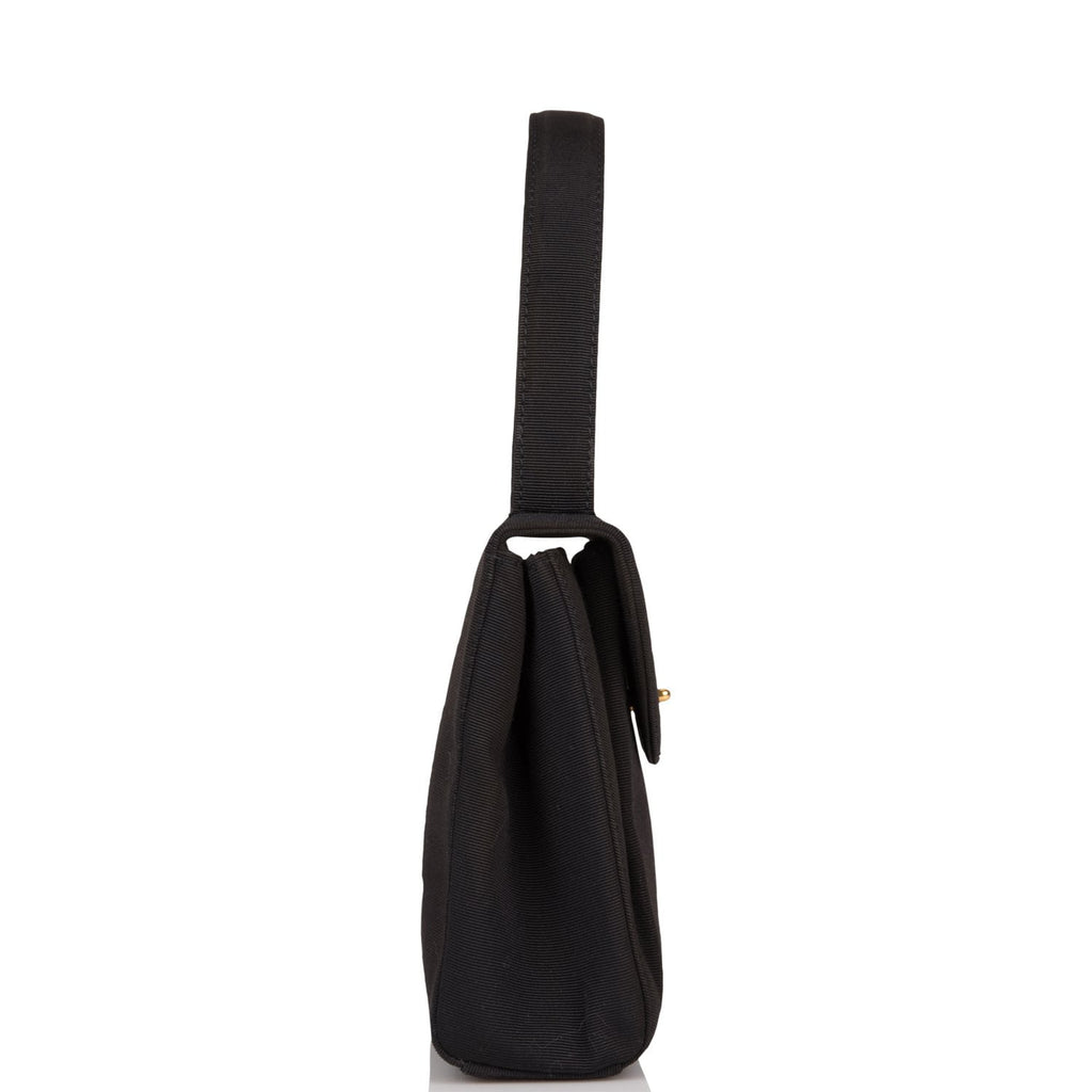 Chanel Vintage Black Satin Mini Kelly Bag Gold Hardware – Madison ...