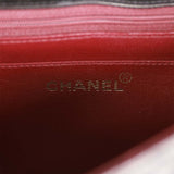 Vintage Chanel Medium Diana Flap Bag Black Quilted Lambskin Gold Hardware