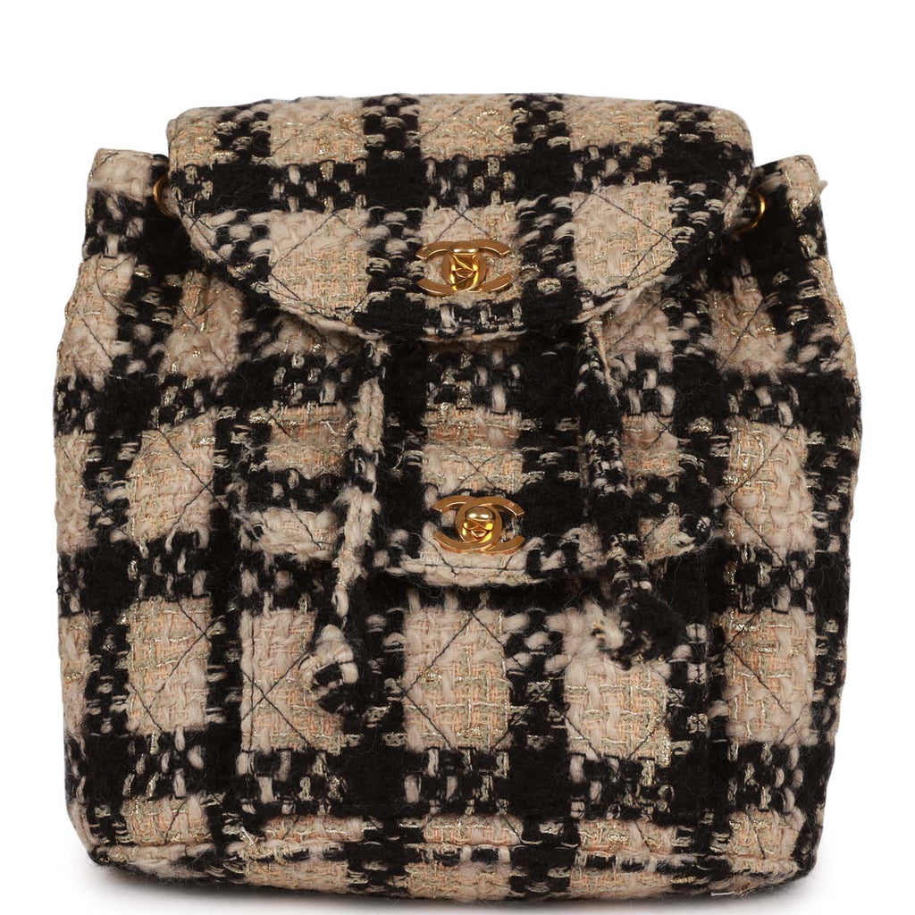 Timeless/classique chain tweed backpack Chanel White in Tweed - 28638765