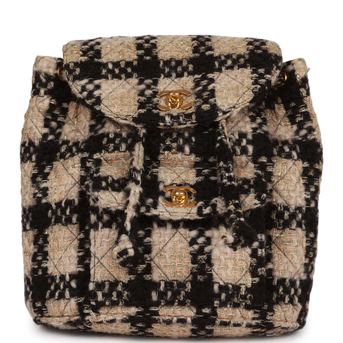 Chanel Small Drawstring Backpack Multicolored Tweed Antique Gold Hardw –  Madison Avenue Couture