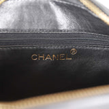 Vintage Chanel Small Chevron Tassel Camera Bag Black Caviar Gold Hardware