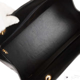 Vintage Chanel Grand CC Timeless Tote Bag Black Lambskin Gold Hardware