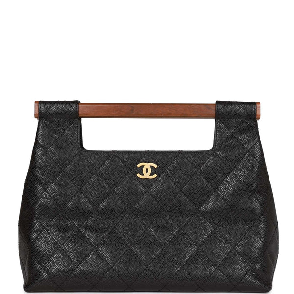 Chanel Knock on Wood Top Handle Bag Quilted Lambskin Mini at 1stDibs