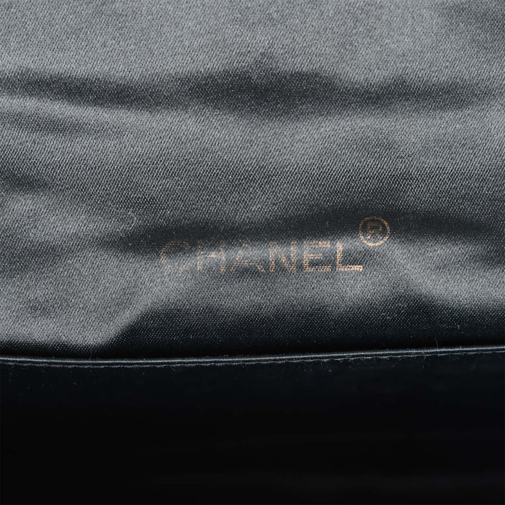 Chanel Vintage Black Crocodile CC Flap Bag Gold Hardware, 1986 (Very Good)-1988