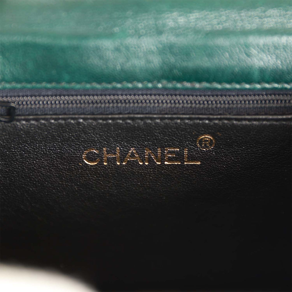 Lot - Chanel Classic Mini Satin Shoulder Flap Bag
